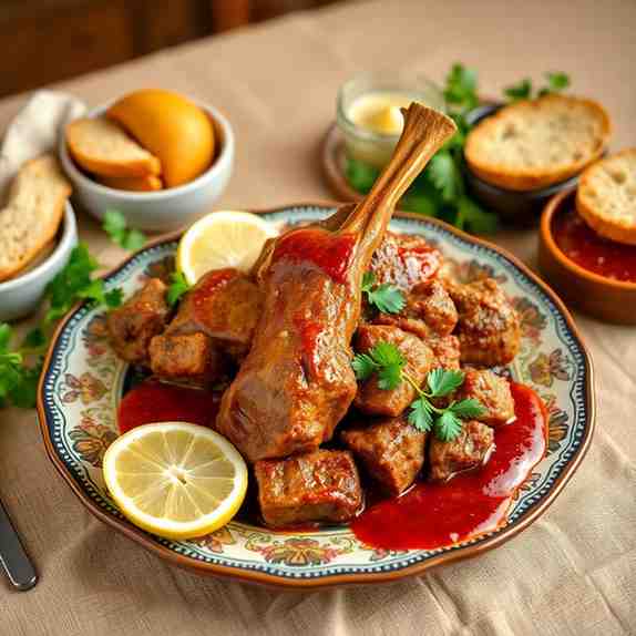 Algerian Mechoui Slow-Cooked Lamb Roast Recipe
